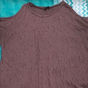 Purple blouse with little holes